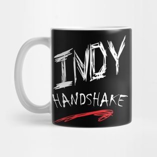 Indy Handshake Attitude (dark shirts) Mug